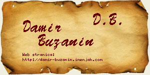 Damir Bužanin vizit kartica